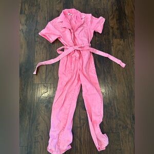 Skies Are Blue Pink Jumpsuit
